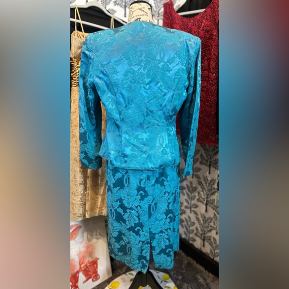 Nah nah Collection blue 2 piece dress blazer set size 10 - Picture 11 of 16